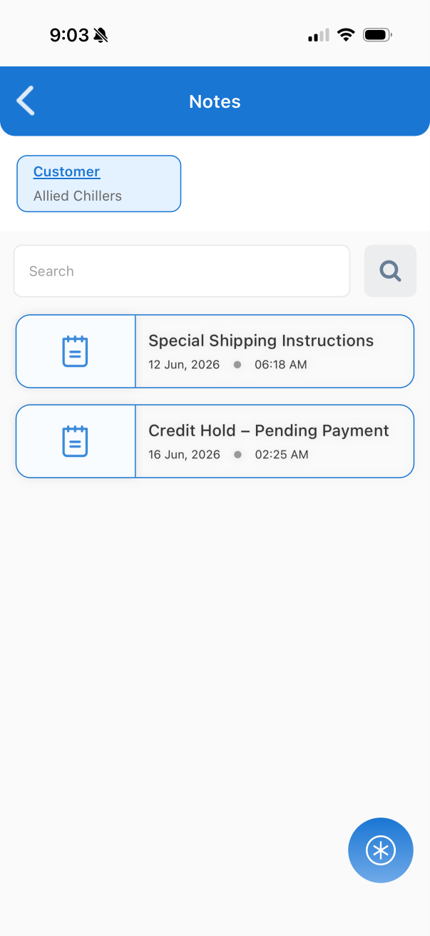 Create notes on mobile