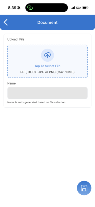 Attach documents to business records